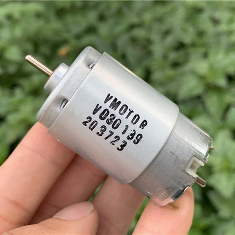 JOHNSON RS-395 Motor DC 6V 9V 12V 24V 10500RPM de alta velocidad alto par de doble eje de 2,3mm DIY juguete coche barco barrido Robot ► Foto 1/6