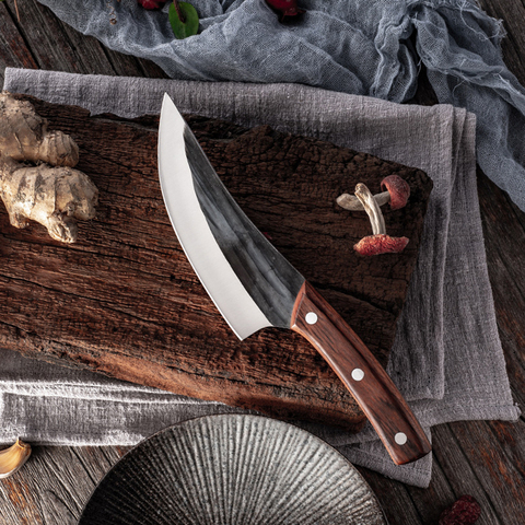 Cuchillo de deshuesar hecho a mano, cuchillos de cocina de Chef martillado, herramientas de barbacoa, carnicero, cuchillo de carnicero, artilugios de acampada al aire libre, Cocina Para el hogar ► Foto 1/6