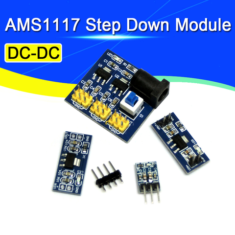 Módulo de fuente de alimentación para Arduino, módulo de reducción de energía con bluetooth, Raspberry pi, LM1117, AMS1117, 4,5-7V, giro de 3,3 V, 5,0 V, 1,5 V, DC-DC ► Foto 1/6