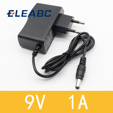 1 Uds 9v 9v 1a dc adaptador de potencia de la UE de 5,5mm * 2,1mm interfaz de fuente de alimentación adaptador de CA de 100-240v para arduino UNO MEGA ► Foto 1/3