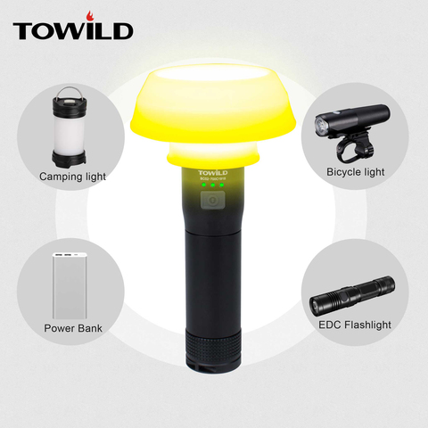 Toweld-luz frontal para bicicleta profesional, linterna para el campo de 700 lúmenes, resistente a la lluvia, recargable vía USB, BC02-700C ► Foto 1/6