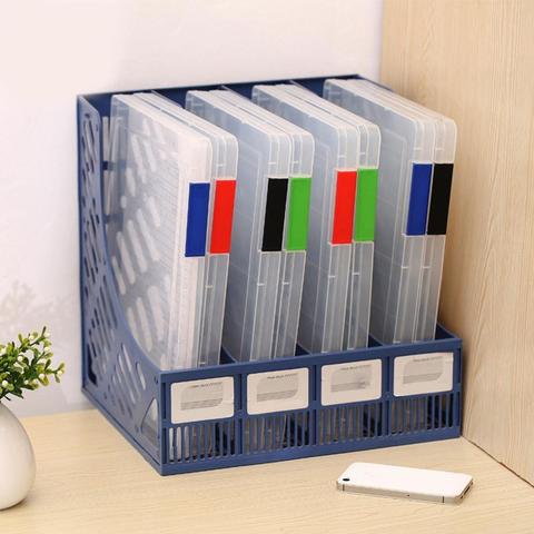 Caja de almacenamiento transparente de plástico transparente para documentos, caja de almacenamiento A4 para documentos ► Foto 1/6