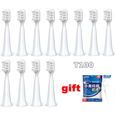 Cabezales de repuesto para cepillo de dientes eléctrico inteligente Xiaomi Mijia T100 Mi, limpieza blanqueadora y saludable ► Foto 1/6