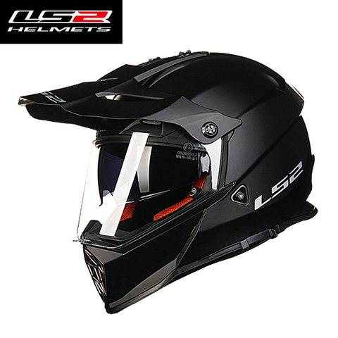 LS2 Authoritied MX436 moto Cruz casco con doble dual escudo moto rcycle casco camino capacetes párr moto capacete Cruz ► Foto 1/3