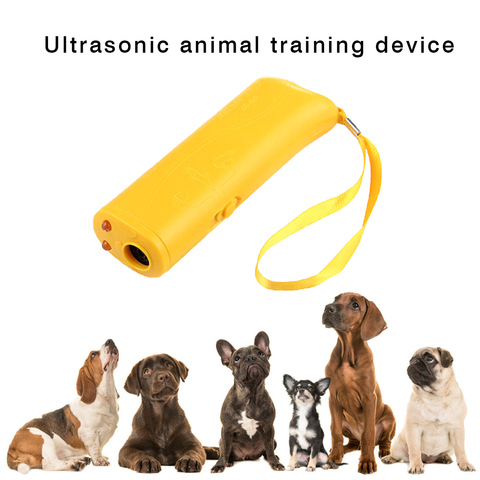 Espantaperros-entrenador aparato de entrenamiento LED ultrasónico 3 en 1, antiladridos, antiladridos ► Foto 1/6