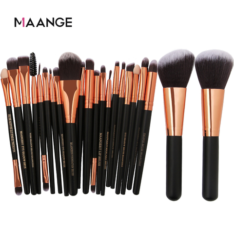 MAANGE 20/22 Unids Cepillos de Maquillaje de Belleza Set Cosmético Fundación En Polvo Blush Sombra de Ojos Mezcla de Labios Maquillaje Herramienta de Cepillo Kit Maquiagem ► Foto 1/6