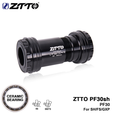 ZTTO-Juego de platos y bielas PF30sh PF30 24 GXP, adaptador de rodamientos inferiores de bicicleta, ajuste de prensa, eje de bloqueo para bicicletas de montaña y de carretera, 24mm ► Foto 1/6