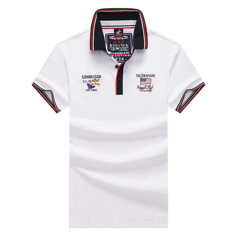 Camiseta de marca de Tace & Shark para hombre, camisa con bandera de campo, ropa de estilo tiburón para hombre, camiseta de manga corta de verano para negocios y informal, 2022 ► Foto 1/6