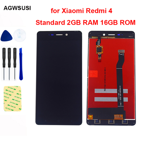 Pantalla LCD para Xiaomi Redmi 4, Panel de Sensor de Digitalizador de pantalla táctil estándar, 2GB de RAM, 16GB de ROM ► Foto 1/6