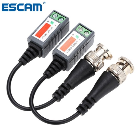 Retorcido CCTV vídeo Balun pasivo transceptores de fibra óptica 2000ft distancia UTP Balun BNC Cable CAT5 Cable ► Foto 1/6