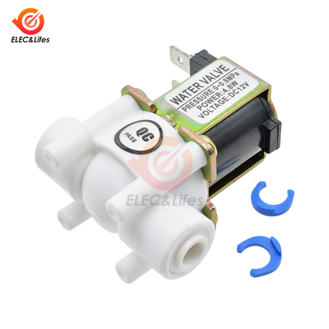 Válvula Solenoide eléctrica NC, interruptor magnético de flujo de entrada de aire y agua, control de bomba de agua para dispensador de lavadora, 24V DC 12V 1/4