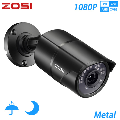 ZOSI-cámara de seguridad para interior y exterior, Kit de sistema DVR de 1080P, 2MP, TVI, AHD, CVBS, IR CUT, visión nocturna, vídeo CCTV, bala ► Foto 1/6