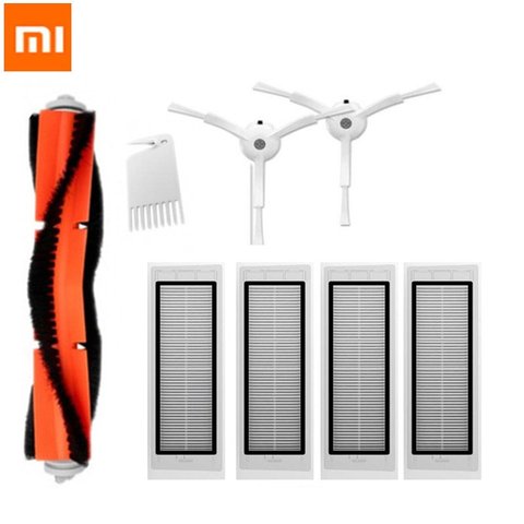 Recambios de filtros HEPA para Robot aspirador Xiaomi Mi, cepillos rodantes laterales, 8 Uds. ► Foto 1/6