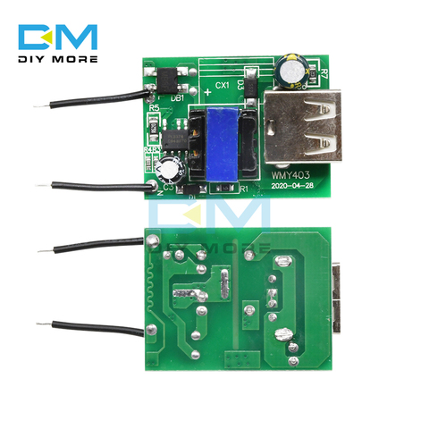 Módulo de reducción de DC-DC, placa de alimentación aislada galvánico USB, 12V, 24V, 36V, 48V, 72V a 5V, 1A ► Foto 1/6