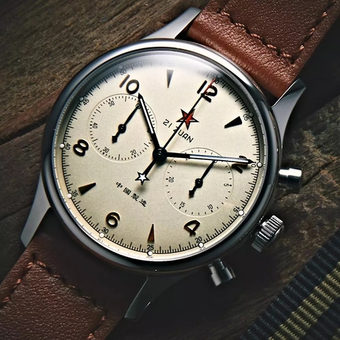 Reloj Mecánico de piloto chino para hombre, cronógrafo de 40mm, 1963 st1901, movimiento de zafiro, aviador, deportivo, de pulsera, 2022 ► Foto 1/1