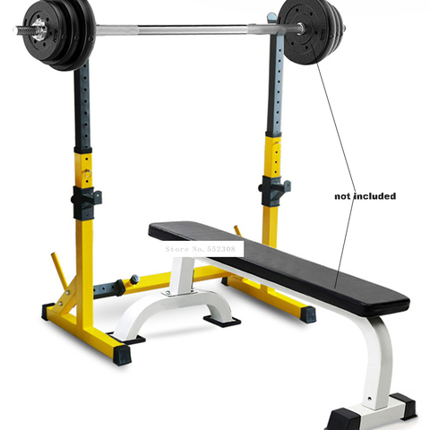 Soporte de acero de altura ajustable para pesas de mancuerna, soporte de una pieza para pesas, altura ajustable, equipo para entrenamiento en interior ► Foto 1/6