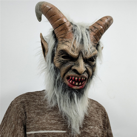 Lucifer cara máscara demonio Cosplay máscaras Anime Mascarillas demonio máscaras de Halloween de Terror accesorios de disfraces de la mascarada de los cascos ► Foto 1/6
