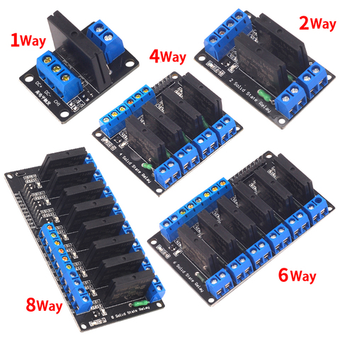 Relé OMRON SSR de 5V, 1, 2, 4 y 8 canales, nivel alto y bajo módulo de relé de estado sólido 250V 2A para Arduino ► Foto 1/5