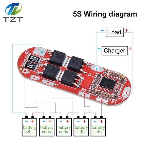 Bms 1s 2s 10a 3s 4S 5S 25a Bms 18650 Li-Ion Lipo protección de la batería de litio placa de circuito módulo Pcb Pcm 18650 Lipo Bms ► Foto 1/6