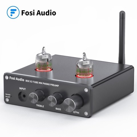 Fosi-preamplificador de Phono de Audio con Bluetooth para tocadiscos, GE5654 preamplificador con tubo de vacío, HiFi, reserva avanzada ► Foto 1/6