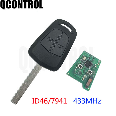 QCONTROL remoto llave de coche G1-AM433TX Fit PCF7941 Chip para Opel Vauxhall Corsa D 2013-2022, Meriva B 2013-2022 ► Foto 1/3