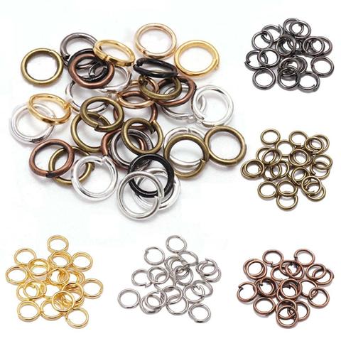 200 unids/lote 3-20mm saltar anillos lazos conectores de anillos partidos para DIY collar pulsera DIY accesorios de fabricación de la joyería ► Foto 1/6