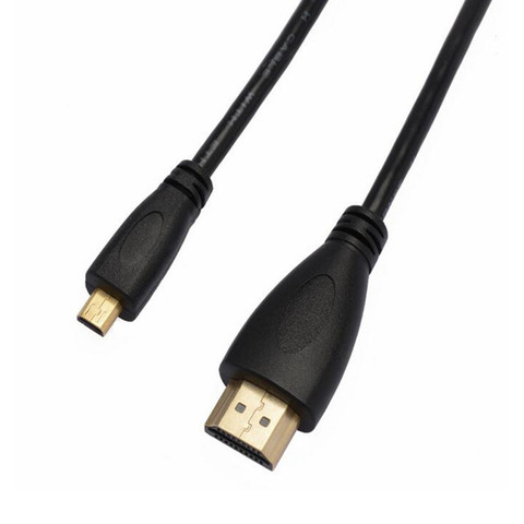 Cable Micro HDMI compatible con HDTV, adaptador HD chapado en oro de 1M, 2m, 3m, 5m, 3D, 4K, macho, de gran calidad, para tableta, HDTV, cámara y PC ► Foto 1/4