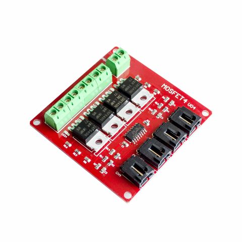 Botón MOSFET de 4 vías de cuatro canales, IRF540 V4.0 + Módulo de interruptor MOSFET para Arduino ► Foto 1/5