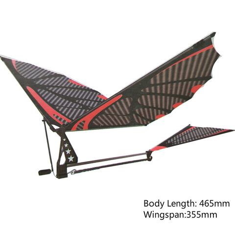 Avión de juguete de fibra de carbono con diseño de águila, 18 pulgadas, imita el montaje de aves, Ala batiente, DIY ► Foto 1/2