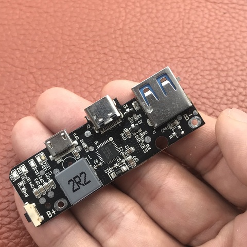 Placa de carga rápida cc 5V 6V 9V 12V, Micro USB 3,0 QC tipo c, módulo de carga rápida para batería 18650, Banco de energía móvil artesanal ► Foto 1/5