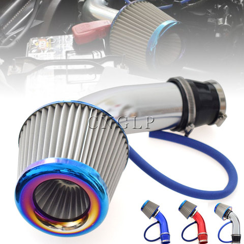 Sistema de admisión de aire frío para coche, Kit completo de tubo de inducción Turbo de 3 