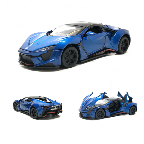 Lykan Hypersport-Coche en miniatura de aleación fundido a presión para niños, coche de juguete, colección de Metal, 1:32, envío gratis ► Foto 1/6