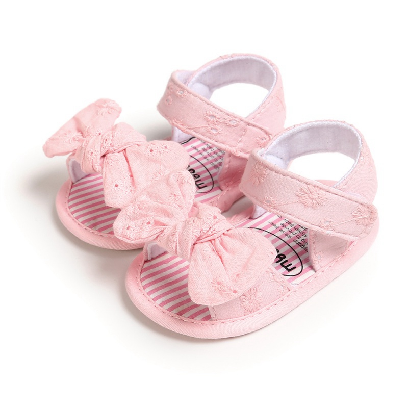 Zuecos de verano para niños sandalias de lazada de Princesa para recién nacidos zapatos suaves para cuna y andadores 