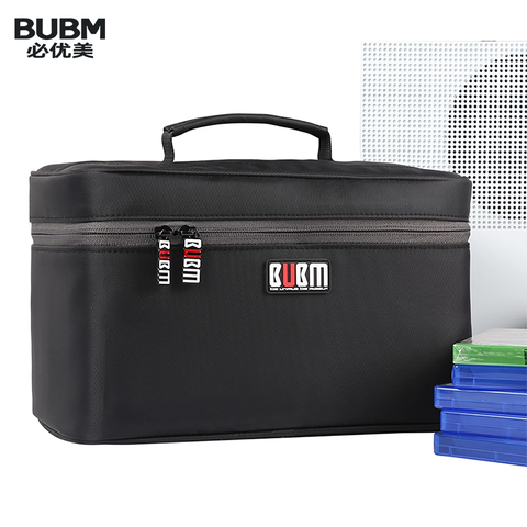 BUBM videojuegos portátil Carrying Case Travel bolsa de almacenamiento para PS4/Xbox One/PS4 PRO/DVDs y nintendo (mantenga 20 discos) ► Foto 1/6