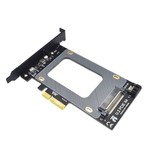 PCIE Riser-Adaptador de SFF-8639 PCIe U2 SSD a PCI-E, tarjeta de expansión, PCI-E, Express X4 a SATA Riser, 3,0 