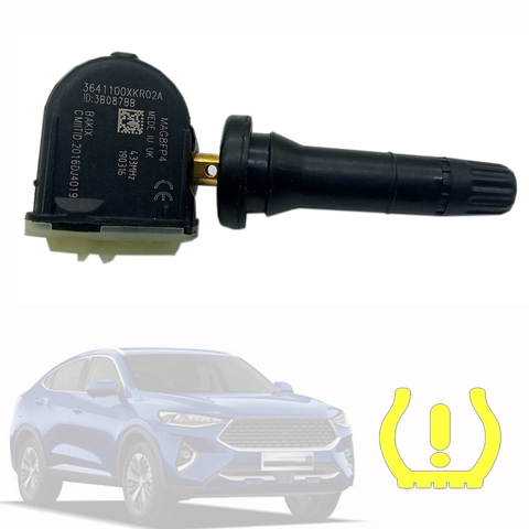 1 Uds TPMS Sensor de presión de neumáticos 433MHZ 3641100XKR02A para gran muralla HAVAL 2022 F7 H6 WEY VV5 VV6 VV7 neumático de crysler ► Foto 1/6