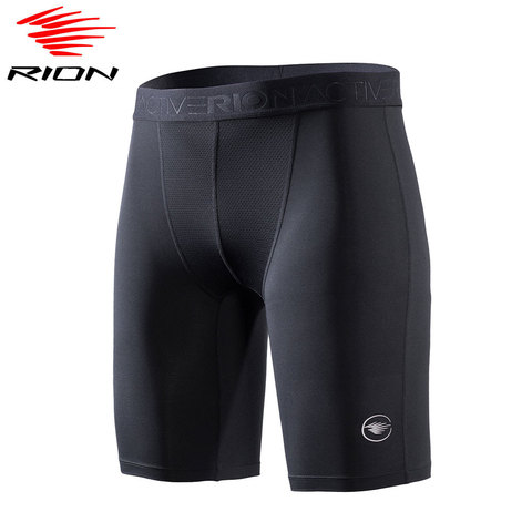 RION-pantalones cortos de compresión para hombre, ropa interior deportiva para gimnasio y Fitness, de secado rápido ► Foto 1/6