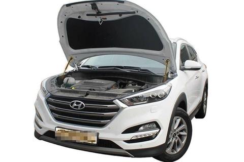 Capó delantero para Hyundai Tucson, resortes de Gas de fibra de carbono, amortiguador, soporte de elevación, amortiguador, 2015-2022 ► Foto 1/1