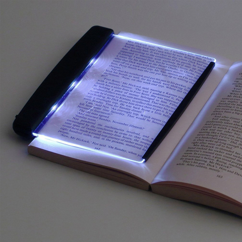 Luz Led de libro Clip-en luz LED para lámpara lectura de libros lámpara placa plana de viaje portátil Panel lámpara de escritorio Led para interior dormitorio ► Foto 1/5