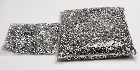 Botones de ojal de metal de cobre dorado rosa de 5mm, accesorios para ropa de zapatos, accesorios de bolso, chapado, pintura, directo de fábrica ► Foto 1/6