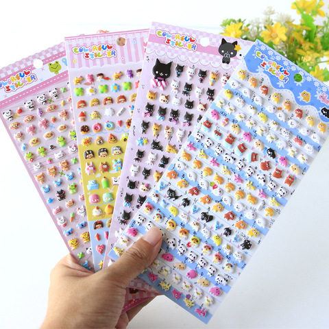 Kawaii-pegatinas decorativas 3D de espuma de Animal PEQUEÑO para álbum diario, pegatinas de papelería para álbum de recortes ► Foto 1/5