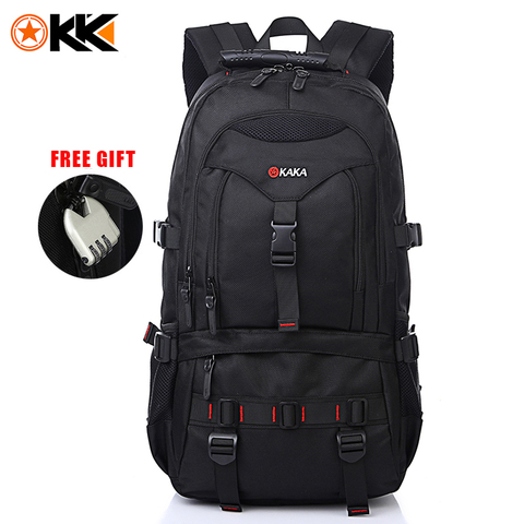 KAKA-mochila de viaje para exteriores, gran capacidad, portátil, para hombre y mujer, impermeable, para deportes, montañismo, Camping ► Foto 1/6