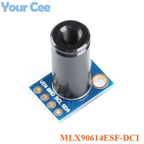 Módulo de Sensor de GY-906 MLX90614, MLX90614ESF-DCI de medición de temperatura infrarroja de alta precisión, IIC, PWM, 3,3-5V, GY-906-DCI ► Foto 1/4