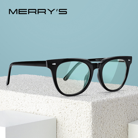 MERRYS-Gafas de diseño clásico para hombre y mujer, anteojos con bloqueo de luz azul y rayo cuadrado, antiluz azul, para Gaming y ordenador, S2506 ► Foto 1/6