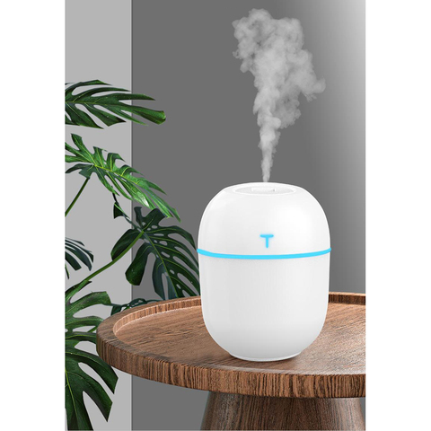 Humidificador portátil de 200ml, Mini humidificador de escritorio para sala de estar, dormitorio, oficina, hogar, aceites esenciales ► Foto 1/6