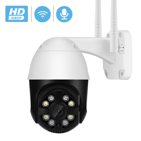 Cámara PTZ de visión nocturna infrarroja con Audio HD de 1080P, videocámara IP de vigilancia con Zoom Digital 4X, seguimiento automático de IA, inalámbrica, 2MP ► Foto 1/6