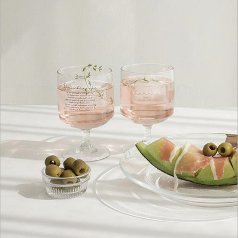 Cutelife-Copa de café de cristal de estilo nórdico, vasos de cristal transparente para vino, whisky, cerveza y agua ► Foto 1/6
