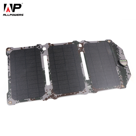 ALLPOWERS más 21 W Panel Solar de las células USB Dual del cargador Solar de baterías de carga del teléfono de Sony teléfono iPad ► Foto 1/6