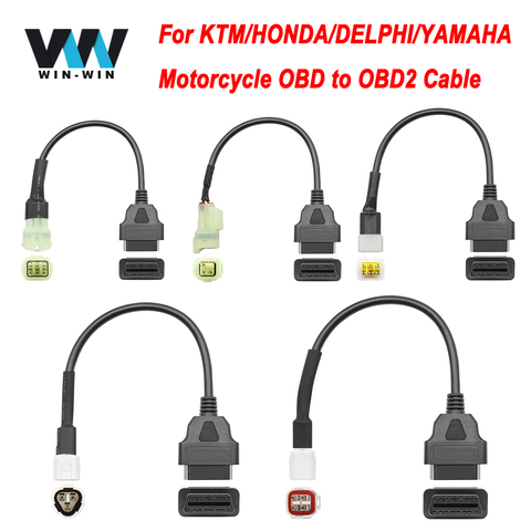 Conector OBD2 para motocicleta, cable de extensión, para YAMAHA, 3 pines, 4 pines, KTM, 6 pines, Ducati, OBD, OBD2 ► Foto 1/6