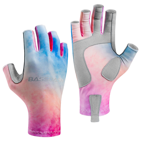 Bassdash ALTIMATE UPF 50 + + + de las mujeres de pesca guantes de protección UV guantes sin dedos para kayak remando senderismo ciclismo ► Foto 1/6